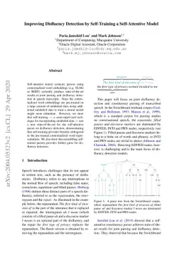 Improving Disfluency Detection by Self-Training a Self-Attentive Model