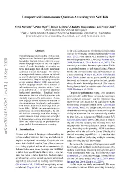 Unsupervised Commonsense Question Answering with Self-Talk