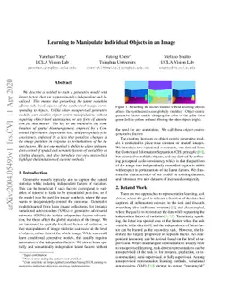 Learning to Manipulate Individual Objects in an Image