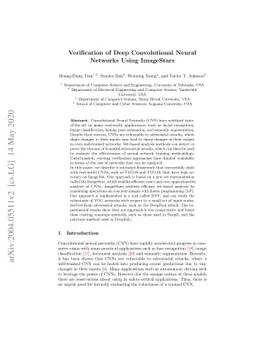 Verification of Deep Convolutional Neural Networks Using ImageStars