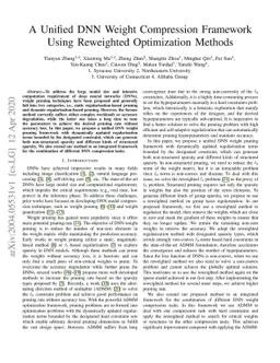 A Unified DNN Weight Compression Framework Using Reweighted Optimization
  Methods