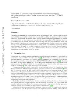 Estimation of time-varying reproduction numbers underlying
  epidemiological processes: a new statistical tool for the COVID-19 pandemic