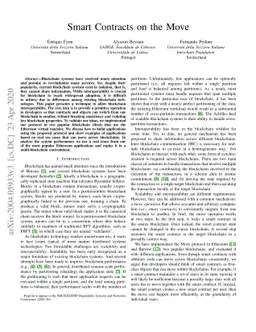 Smart Contracts on the Move