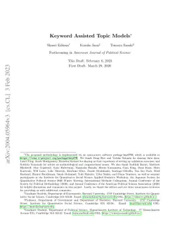 Keyword Assisted Topic Models