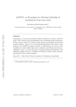 mFLICA: An R package for Inferring Leadership of Coordination From Time
  Series