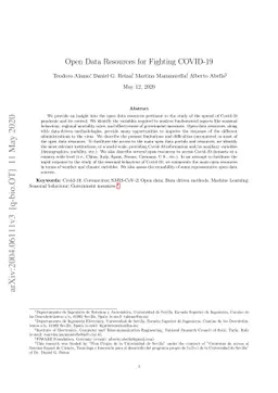 Open Data Resources for Fighting COVID-19