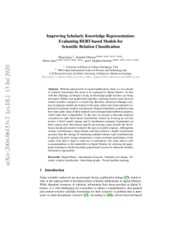 Improving Scholarly Knowledge Representation: Evaluating BERT-based
  Models for Scientific Relation Classification