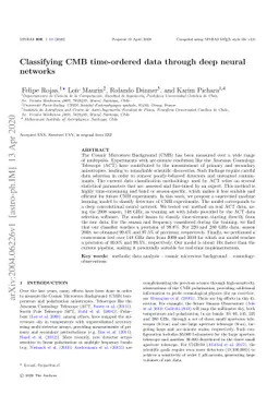 Classifying CMB time-ordered data through deep neural networks