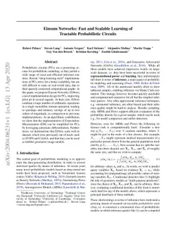 Einsum Networks: Fast and Scalable Learning of Tractable Probabilistic Circuits