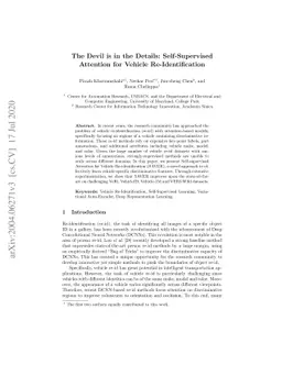 The Devil is in the Details: Self-Supervised Attention for Vehicle
  Re-Identification