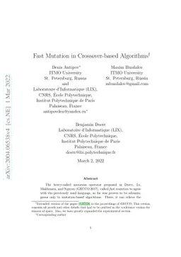 Fast Mutation in Crossover-based Algorithms