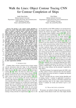 Walk the Lines: Object Contour Tracing CNN for Contour Completion of
  Ships