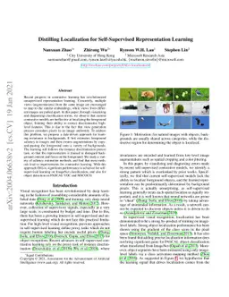 Distilling Localization for Self-Supervised Representation Learning