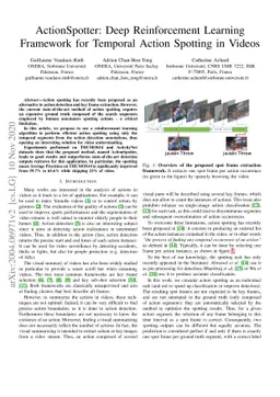 ActionSpotter: Deep Reinforcement Learning Framework for Temporal Action
  Spotting in Videos
