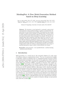 MeshingNet: A New Mesh Generation Method based on Deep Learning