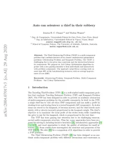 Ants can orienteer a thief in their robbery