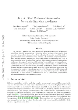 LOCA: LOcal Conformal Autoencoder for standardized data coordinates