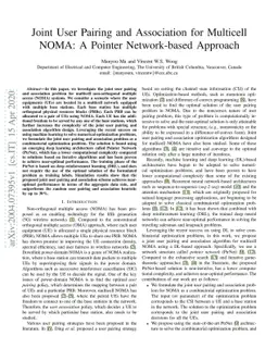 Joint User Pairing and Association for Multicell NOMA: A Pointer
  Network-based Approach