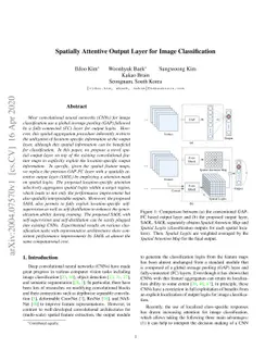 Spatially Attentive Output Layer for Image Classification
