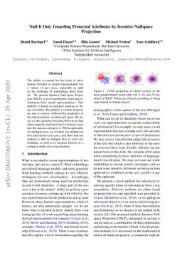 Null It Out: Guarding Protected Attributes by Iterative Nullspace
  Projection