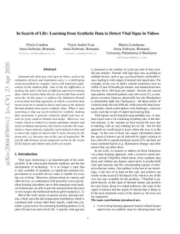 In Search of Life: Learning from Synthetic Data to Detect Vital Signs in
  Videos