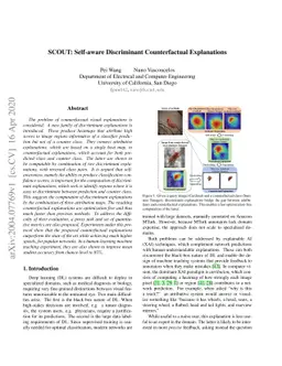 SCOUT: Self-aware Discriminant Counterfactual Explanations