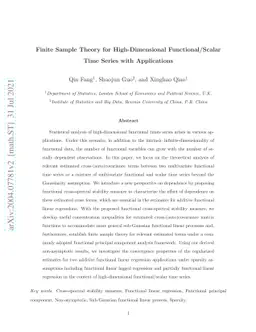Finite Sample Theory for High-Dimensional Functional/Scalar Time Series
  with Applications