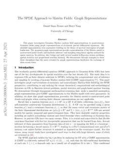 The SPDE Approach to Matérn Fields: Graph Representations