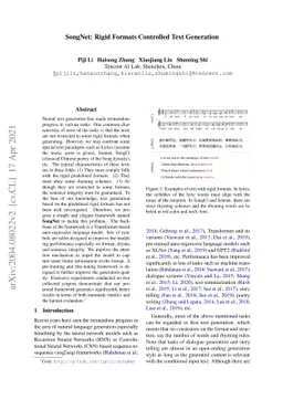 SongNet: Rigid Formats Controlled Text Generation