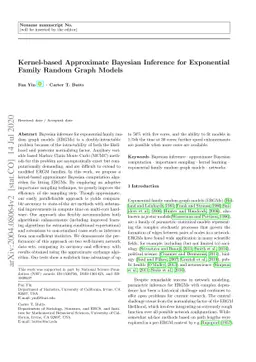 Kernel-based Approximate Bayesian Inference for Exponential Family
  Random Graph Models
