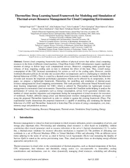 ThermoSim: Deep Learning based Framework for Modeling and Simulation of
  Thermal-aware Resource Management for Cloud Computing Environments