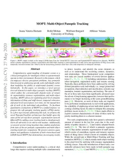 MOPT: Multi-Object Panoptic Tracking
