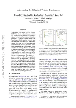 Understanding the Difficulty of Training Transformers