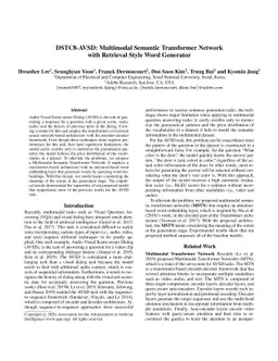 DSTC8-AVSD: Multimodal Semantic Transformer Network with Retrieval Style
  Word Generator