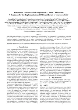 Towards an Interoperable Ecosystem of AI and LT Platforms: A Roadmap for
  the Implementation of Different Levels of Interoperability