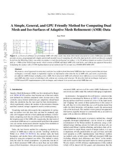 A Simple, General, and GPU Friendly Method for Computing Dual Mesh and
  Iso-Surfaces of Adaptive Mesh Refinement (AMR) Data