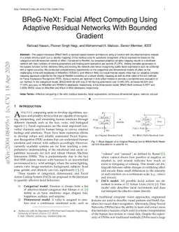 BReG-NeXt: Facial Affect Computing Using Adaptive Residual Networks With
  Bounded Gradient