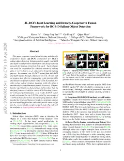 JL-DCF: Joint Learning and Densely-Cooperative Fusion Framework for
  RGB-D Salient Object Detection