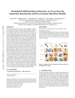 Occluded Prohibited Items Detection: an X-ray Security Inspection
  Benchmark and De-occlusion Attention Module