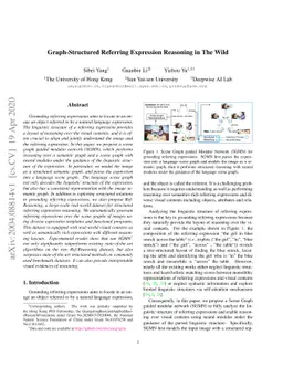 Graph-Structured Referring Expression Reasoning in The Wild