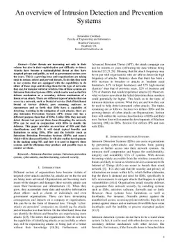 An overview of Intrusion Detection and Prevention Systems