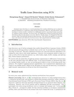 Traffic Lane Detection using FCN