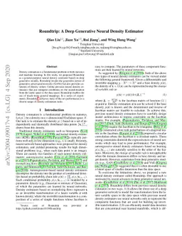 Roundtrip: A Deep Generative Neural Density Estimator