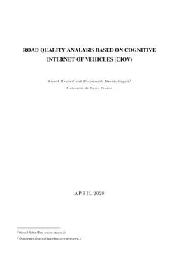 Road Quality Analysis Based on Cognitive Internet of Vehicles (CIoV)