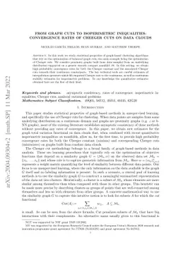 From graph cuts to isoperimetric inequalities: Convergence rates of
  Cheeger cuts on data clouds