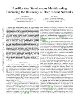 Non-Blocking Simultaneous Multithreading: Embracing the Resiliency of
  Deep Neural Networks
