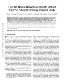 How Do Neural Networks Estimate Optical Flow? A Neuropsychology-Inspired
  Study