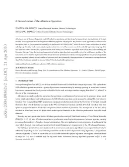 A Generalization of the Allreduce Operation