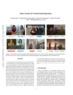 Music Gesture for Visual Sound Separation