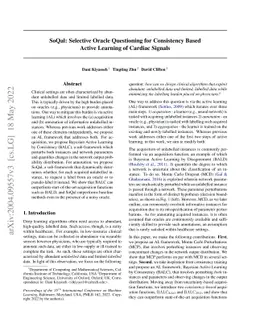 SoQal: Selective Oracle Questioning for Consistency Based Active
  Learning of Cardiac Signals